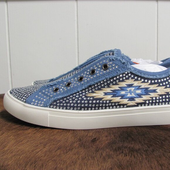 Montana West Women's Rhinestone Sneakers NIB - Picture 3 of 13